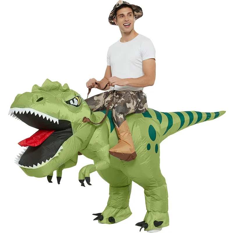 Inflatable Dinosaur Costume Adult - Erwachsene Aufblasbare Halloween Dinosaurier Kostüme Reiten