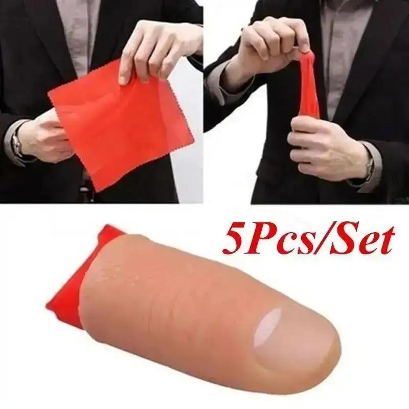 Thumb Tip Magic Trick Set - 5 Teile/satz Hot Fakes Weiche Daumen