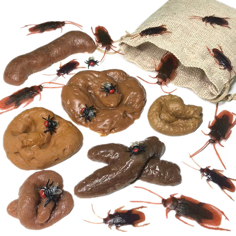 Fake Poop Gag Gift - 6/24PCS Weiche Gefälschte Poop Kot Streiche