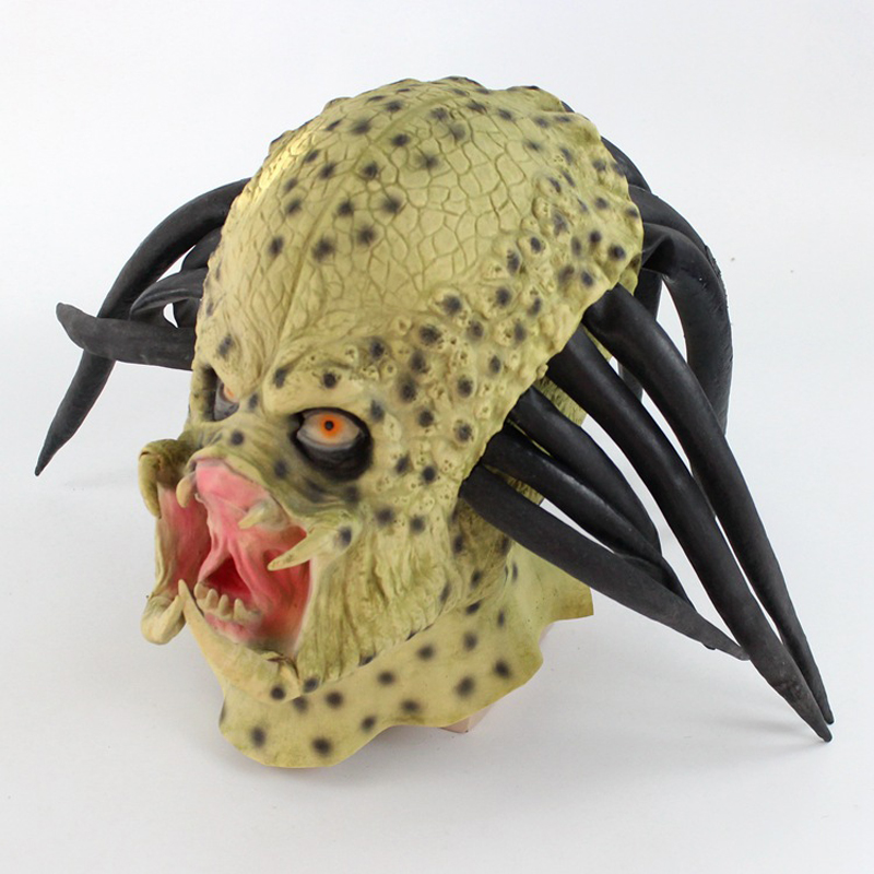 Latex Alien Mask Realistic - Latex Predator Kopfmaske Realistischer Alien-Stil Vollgesichtshelm