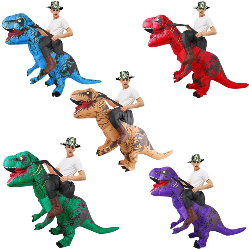 Inflatable Dinosaur Costume Adult - T-aufblasbares Dinosaurier-Kostüm für Erwachsene, lustig, cool,