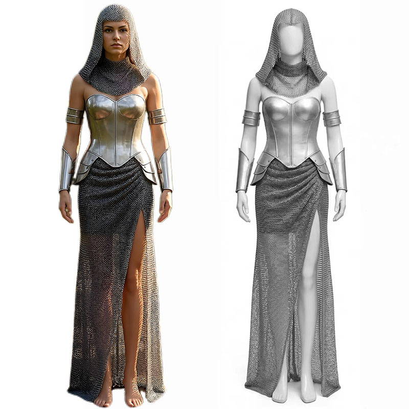 Medieval Renaissance Dress Women - Fancy Dress Mittelalterliche Ritterin Cosplay für