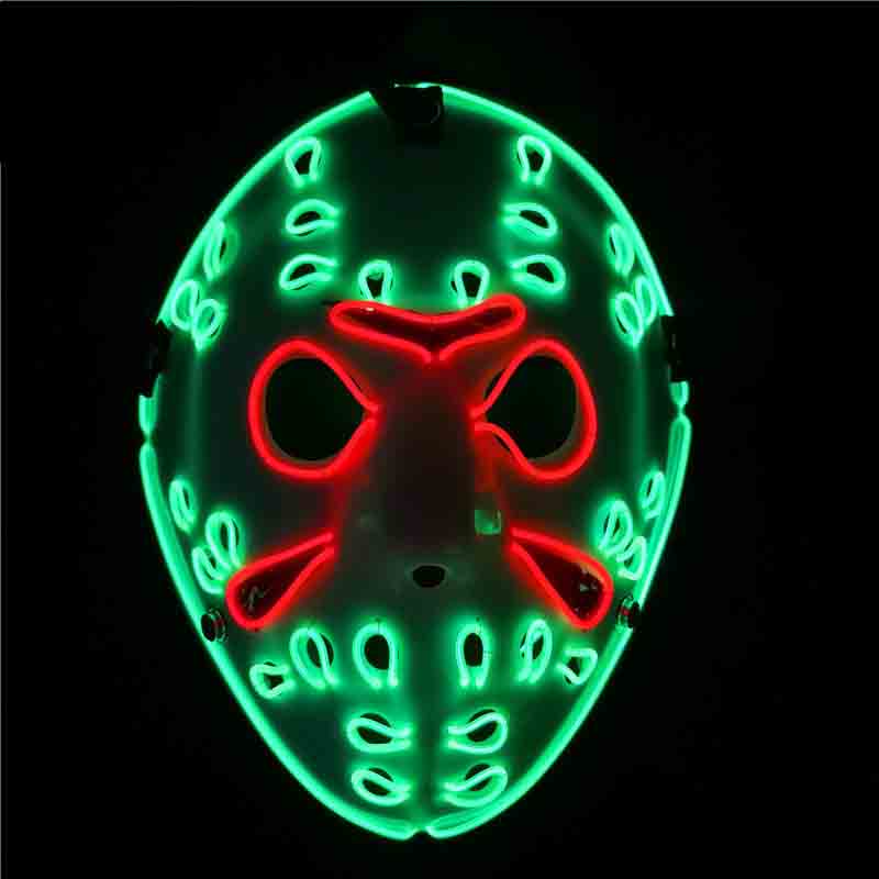 Led Purge Mask Halloween - 2023 Leuchtende Purge-Maske, LED-Maske, gruselige Halloween-Maske,