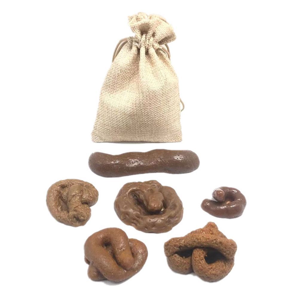 Fake Poop Gag Gift - 6-teiliges Set Aprilscherz-Kotfiguren, Neuartiges Halloween-Geschenk, Lustiges