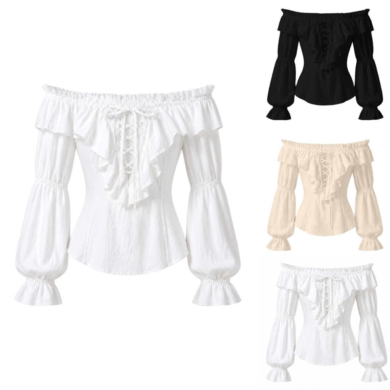 Piratenbluse Damen Mittelalter – Costumes Bewertung und Preis