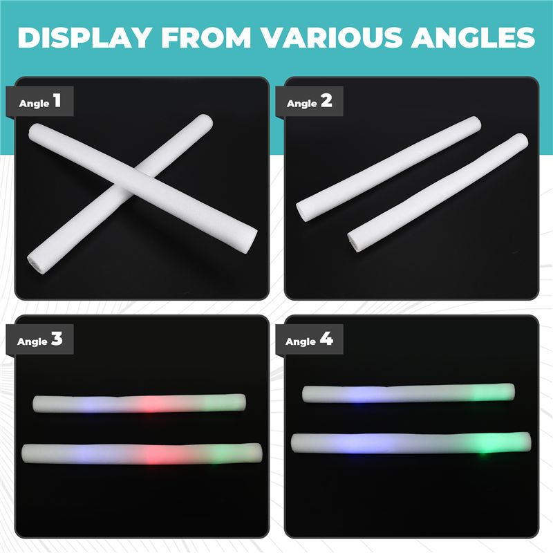 A68P-12 Stück leuchtende Schau – Flashing Led Foam Sticks Party Bewertung und Preis