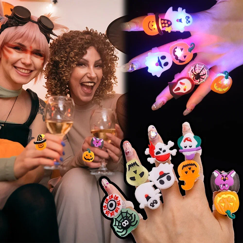 Halloween leuchtende Ringe kre – Glow In The Dark Party Glasses Bewertung und Preis