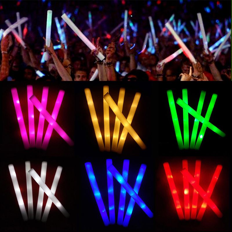 30/50 Pcs Led Schaum Bar Glow  – Flashing Led Foam Sticks Party Bewertung und Preis