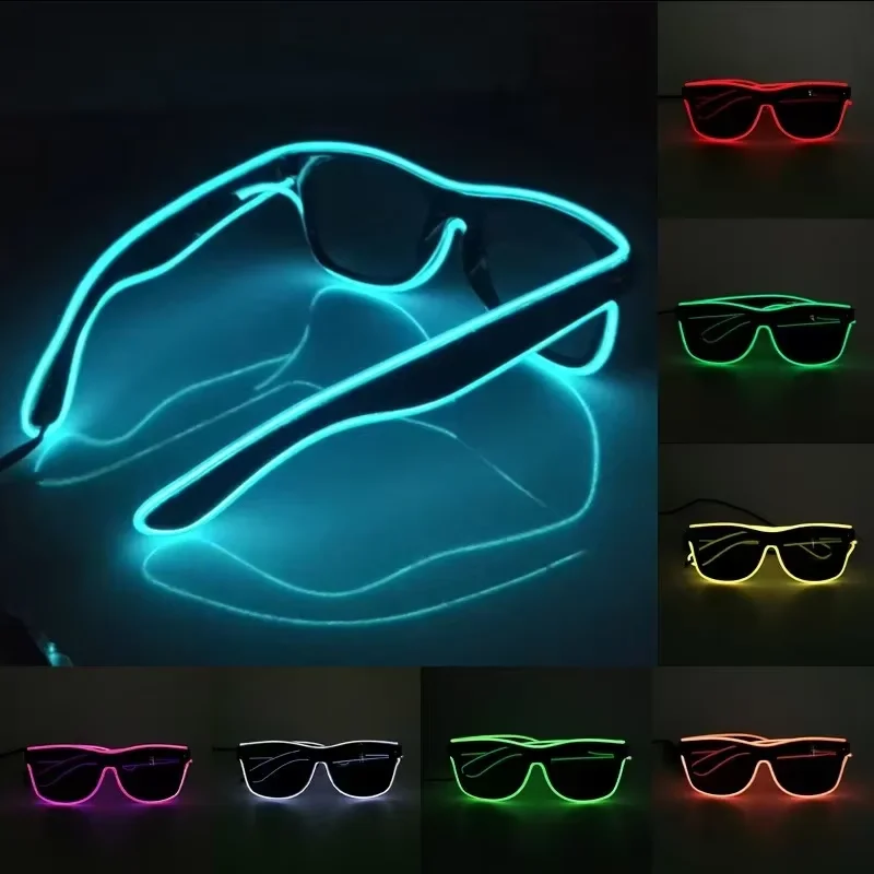 Neon-LED-Leuchtbrille, bunte E – Glow In The Dark Party Glasses Bewertung und Preis