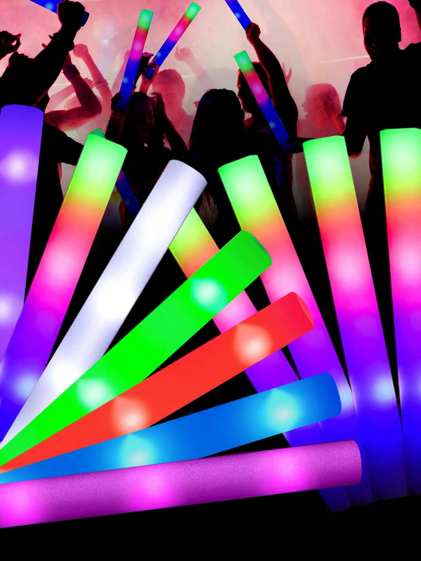 20/30 Stück LED-Schaumstoff-Le – Flashing Led Foam Sticks Party Bewertung und Preis
