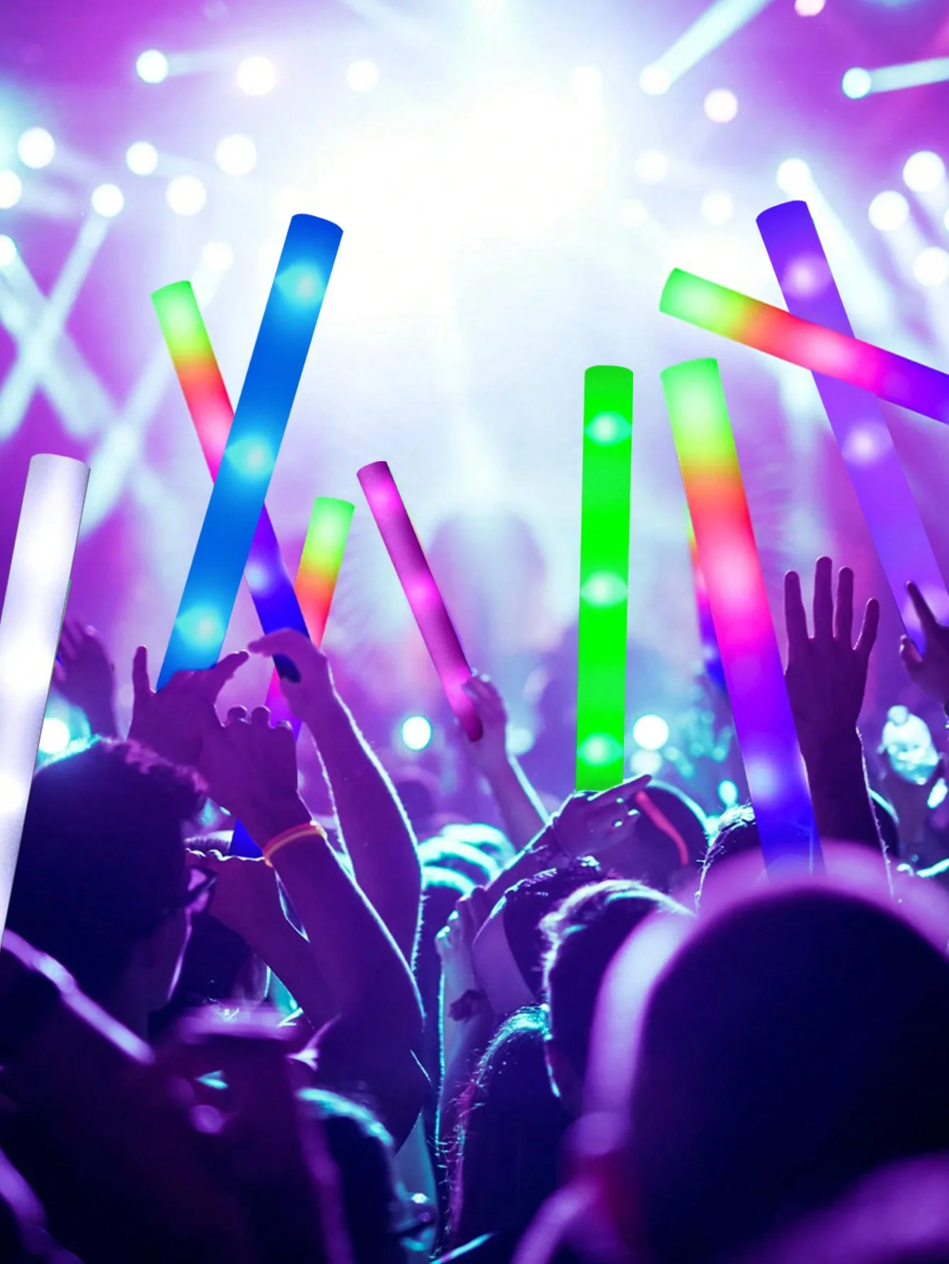 20/30 Stück LED-Schaumstoff-Le – Flashing Led Foam Sticks Party Bewertung und Preis