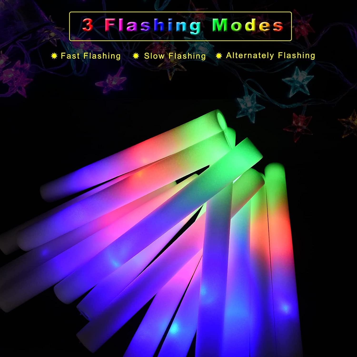 30 Stück Schaumstoff-Leuchtstä – Flashing Led Foam Sticks Party Bewertung und Preis