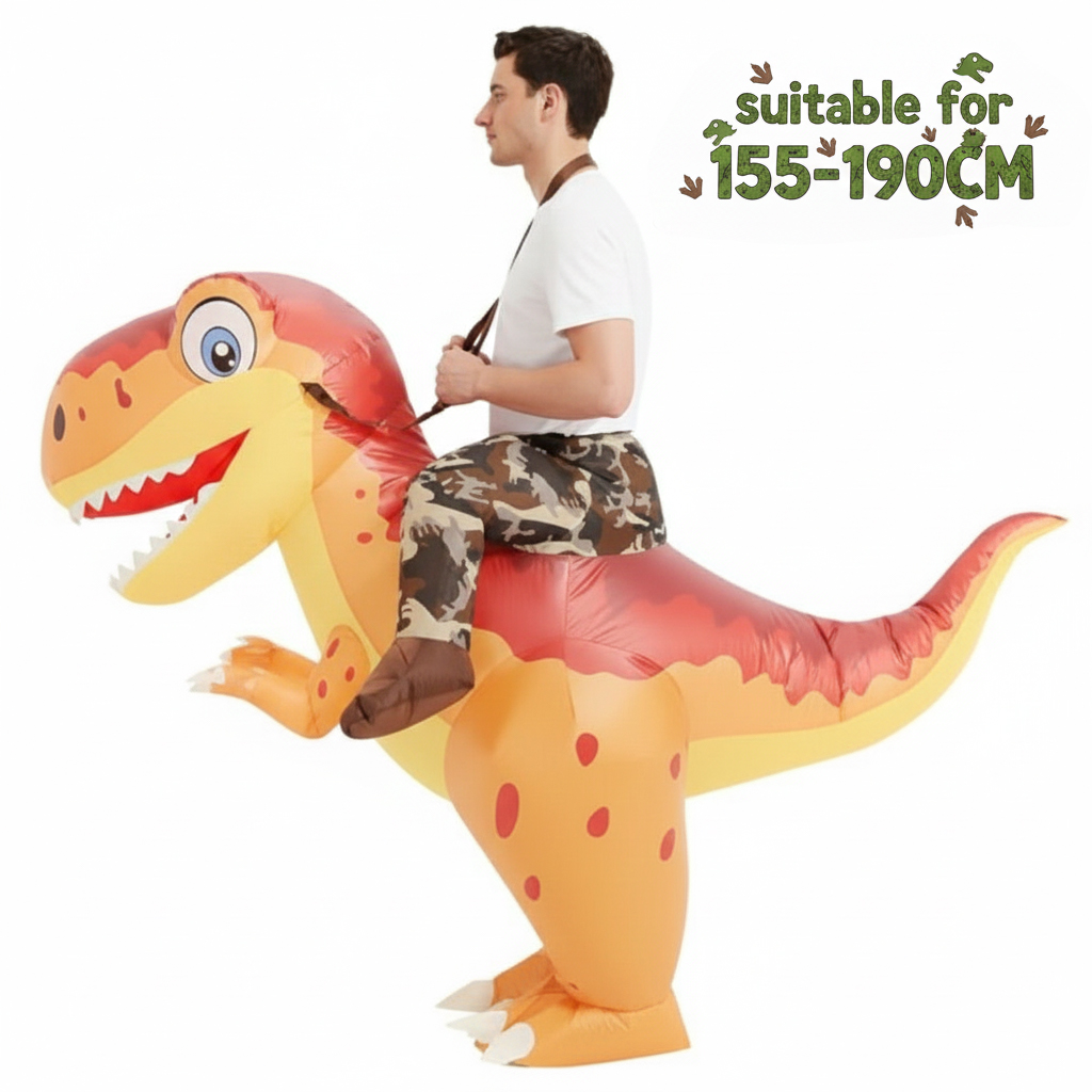 Aufblasbares Dinosaurier-Reit- – Inflatable Dinosaur Costume Adult Bewertung und Preis