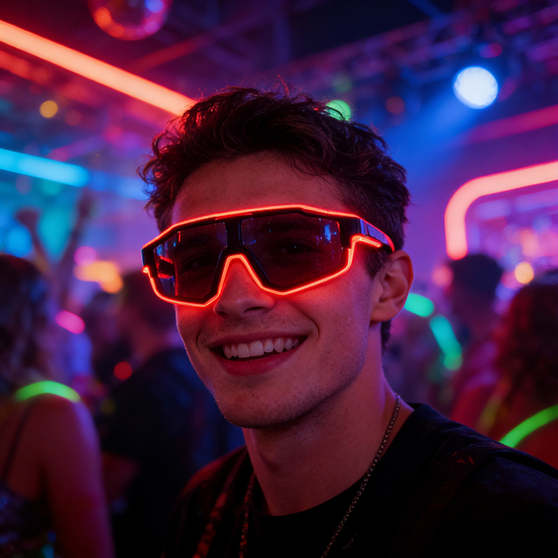 Coole winddichte LED-Blinkbril – Glow In The Dark Party Glasses Bewertung und Preis