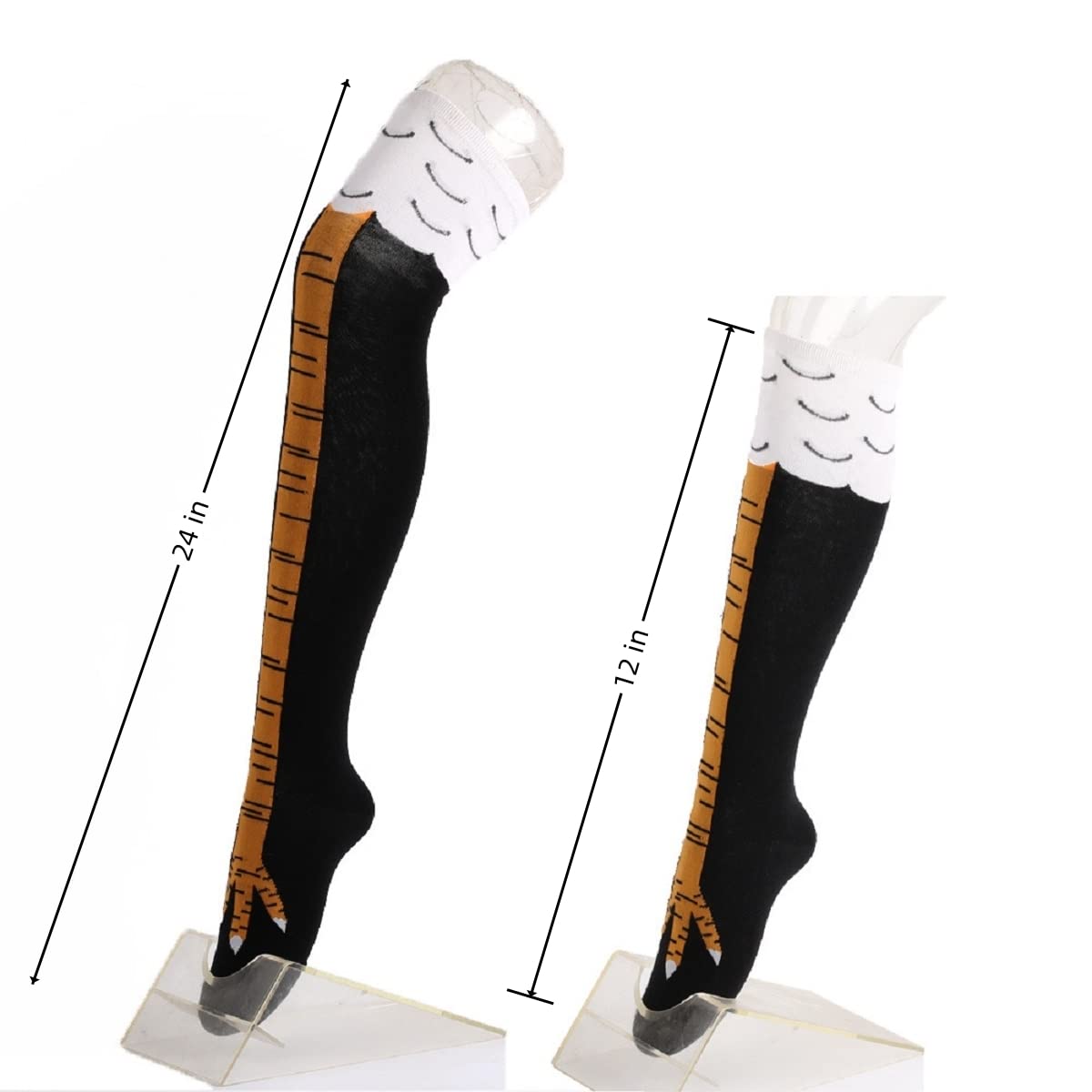 1/2 Paar Damen Kniestrümpfe, t – Funny Chicken Leg Socks Bewertung und Preis