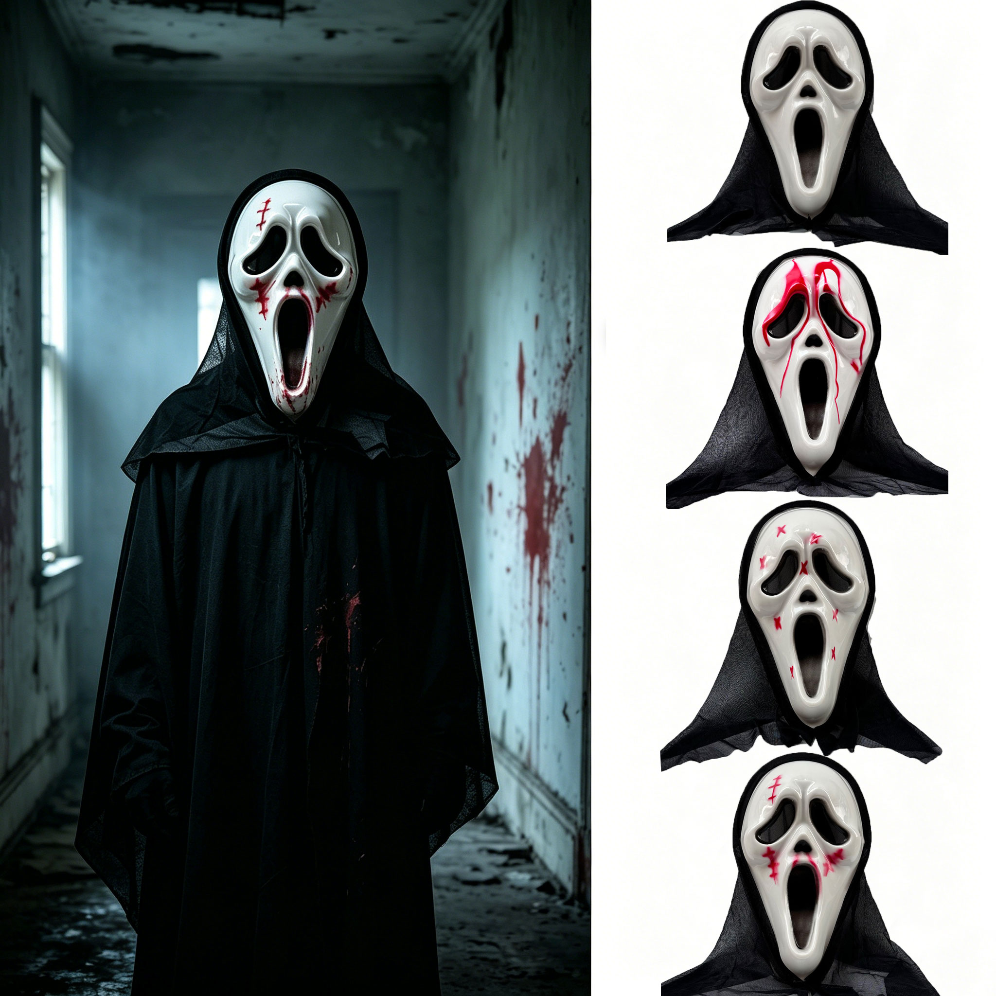 Geister-Horrormaske mit schwar – Led Purge Mask Halloween Bewertung und Preis