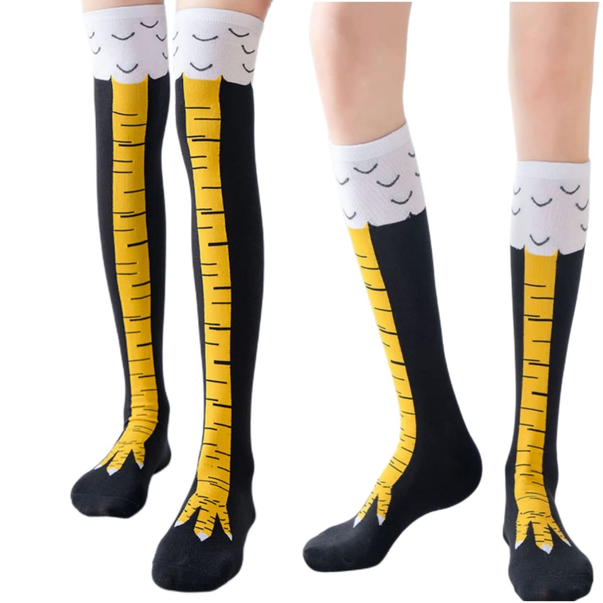 1/2/5 Paar Damen Kniestrümpfe  – Funny Chicken Leg Socks Bewertung und Preis