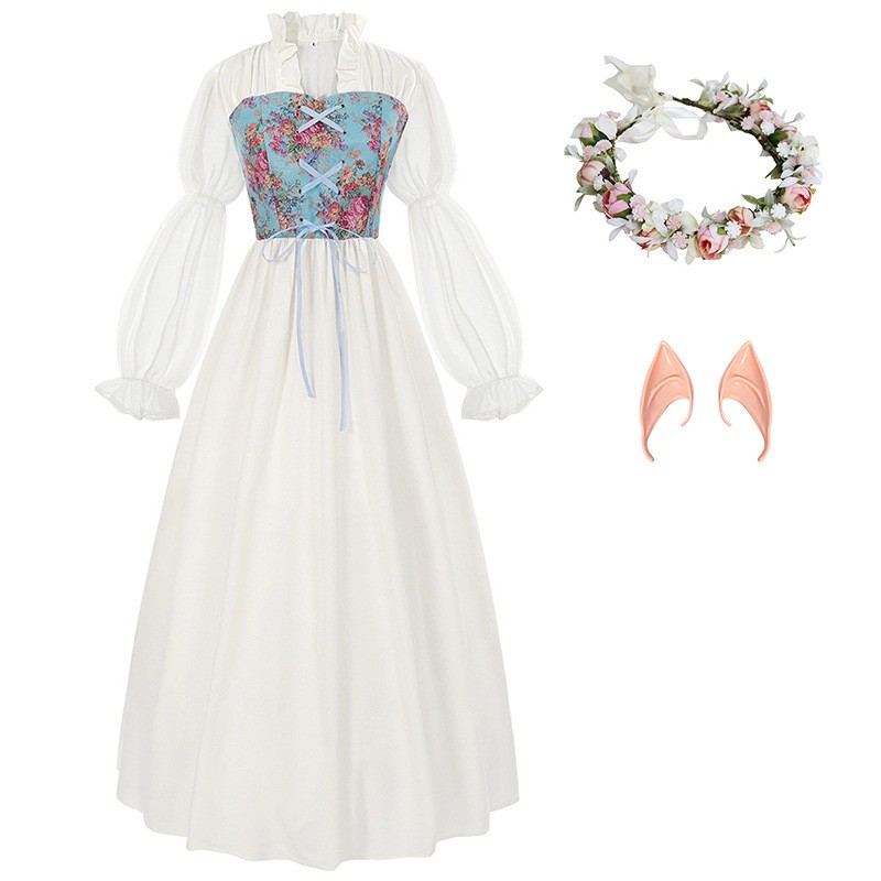 Korsett-Kleid im Renaissance-S – Medieval Renaissance Dress Women Bewertung und Preis