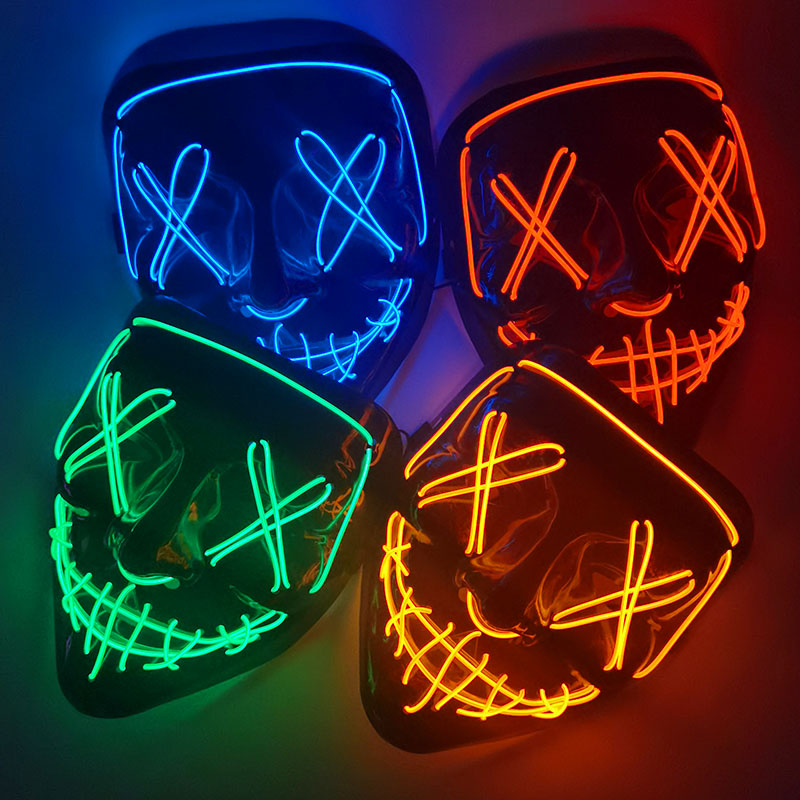 1P Scary Halloween Colplay Lic – Led Purge Mask Halloween Bewertung und Preis