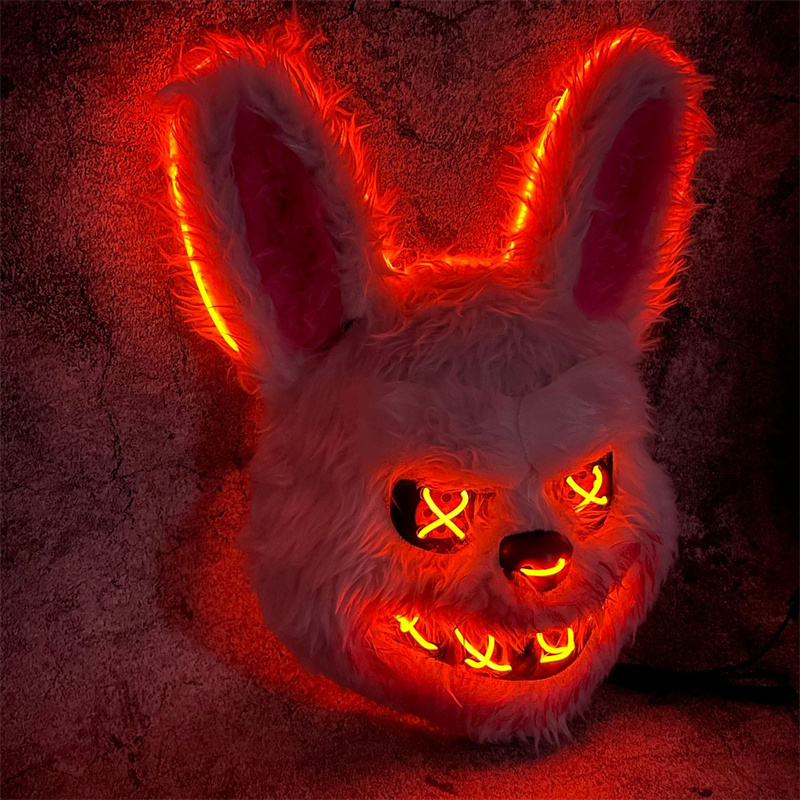 Hasenmaske, Maskerade, LED-Kan – Led Purge Mask Halloween Bewertung und Preis