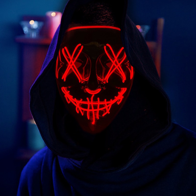 Halloween Neon LED Purge Maske – Led Purge Mask Halloween Bewertung und Preis