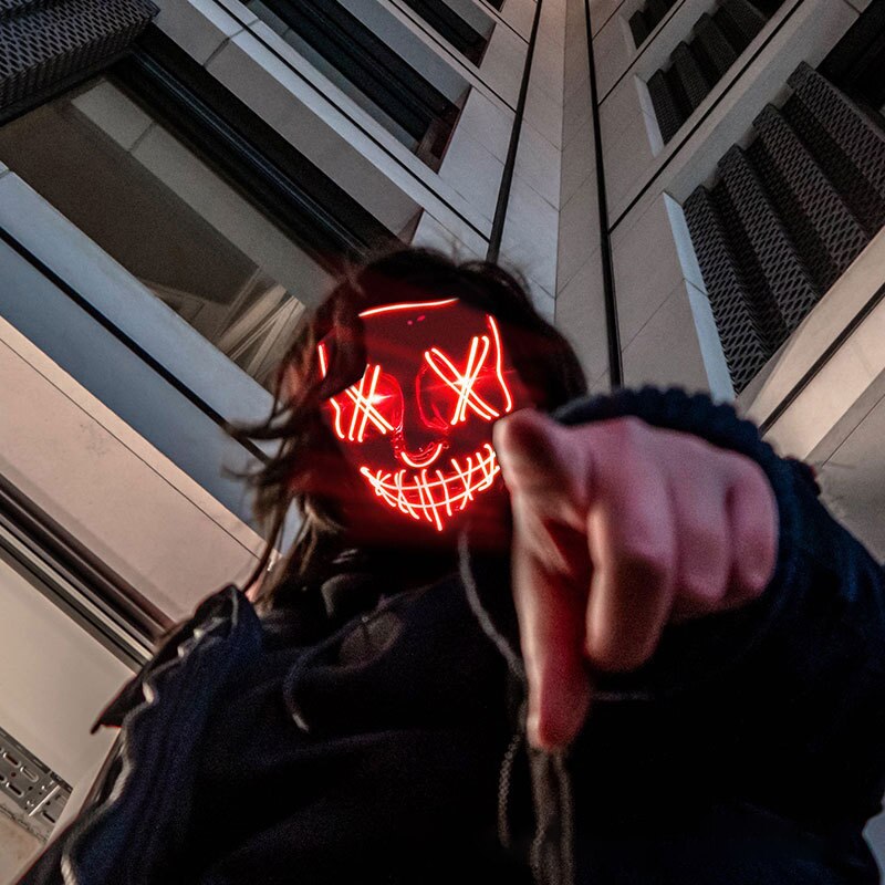 Halloween Neon LED Purge Maske – Led Purge Mask Halloween Bewertung und Preis